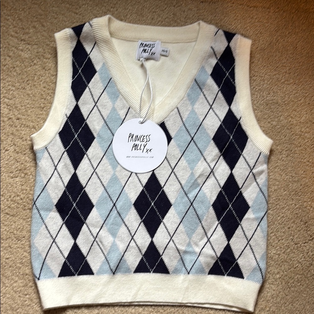 Princess Polly Diamond Knit Vest